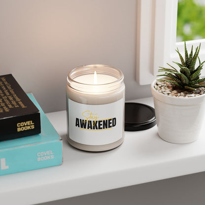Stay Awakened Scented Soy Candle — 9oz Aromatherapy Candle for Focus & Energy