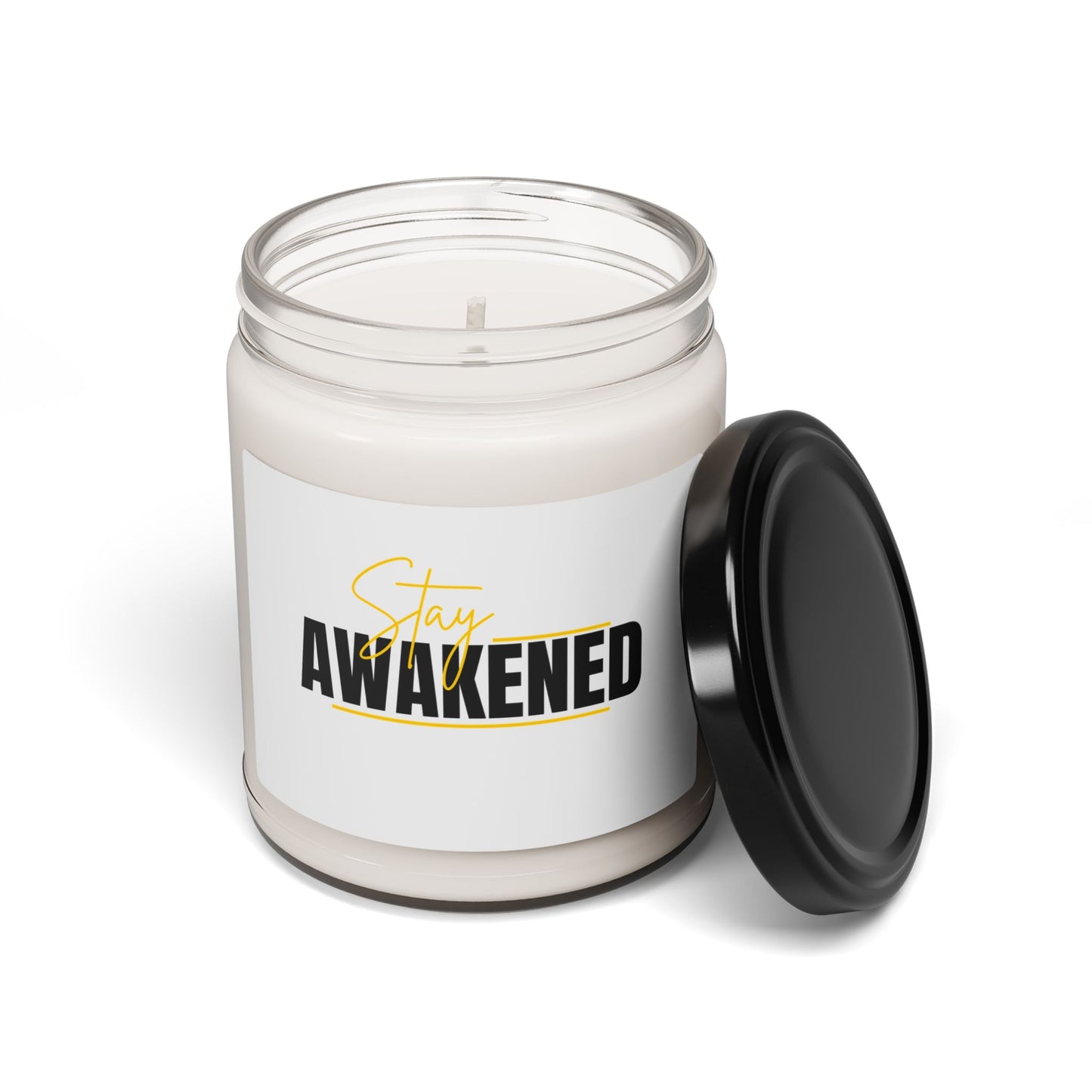 Stay Awakened Scented Soy Candle — 9oz Aromatherapy Candle for Focus & Energy