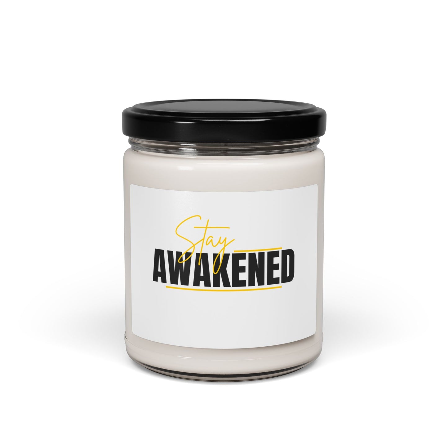 Stay Awakened Scented Soy Candle — 9oz Aromatherapy Candle for Focus & Energy