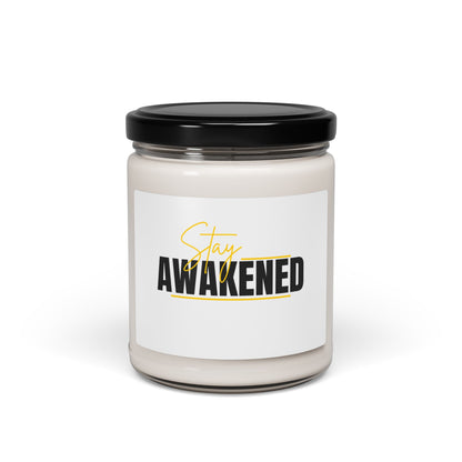 Stay Awakened Scented Soy Candle — 9oz Aromatherapy Candle for Focus & Energy