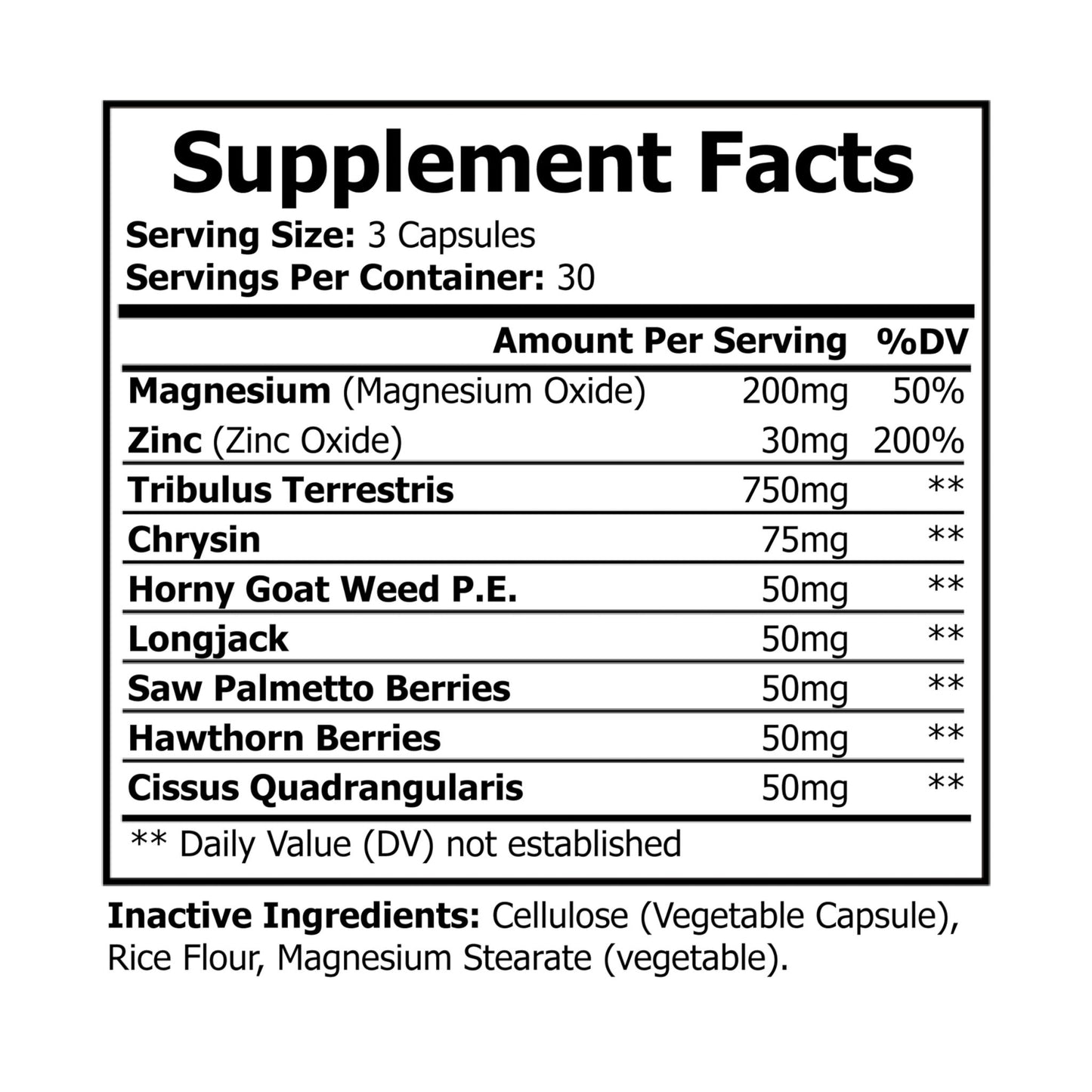 K. Hall Awaken Magnesium Zinc Supplement (90 Capsules)