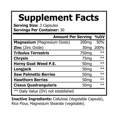 K. Hall Awaken Magnesium Zinc Supplement (90 Capsules)
