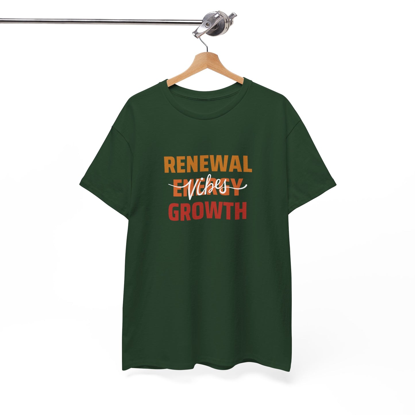 Renewable Energy Vibes Growth T-Shirt — Inspirational Faith & Recovery Tee