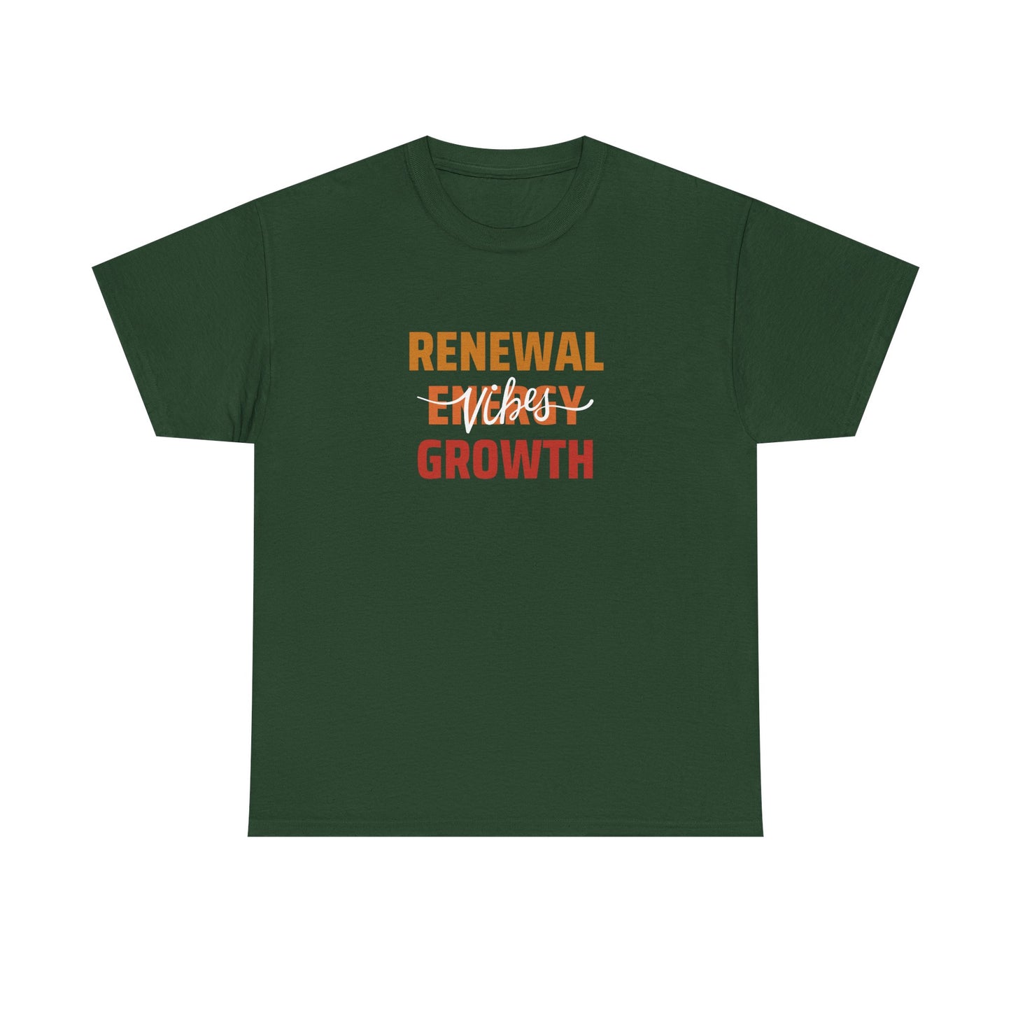 Renewable Energy Vibes Growth T-Shirt — Inspirational Faith & Recovery Tee